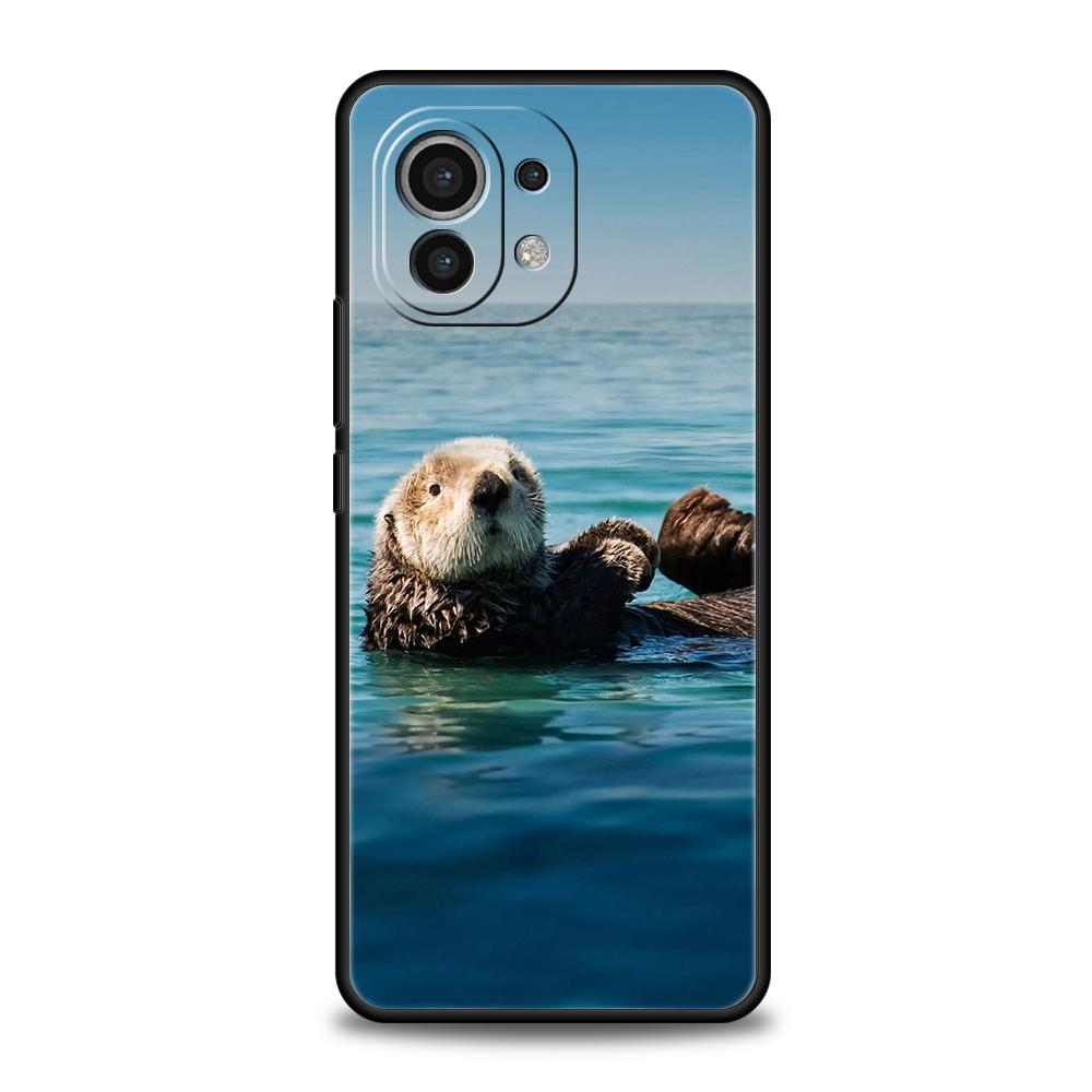 

Phone Case Cover for Xiaomi Mi 15 14 13 12 11 Ultra 14T 13T 12T 11T 10T Pro Lite 5G Shockproof Soft TPU Capas Cute Cartoon Otter Xiaomi 13