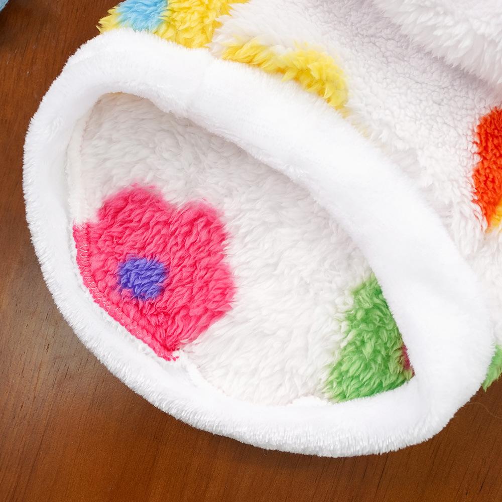 Pet Winter Warm Vest Puppy Clothes for Small Medium Large Dog Soft Golden Retriever Vest With Flower Clothing Pet Suppllies