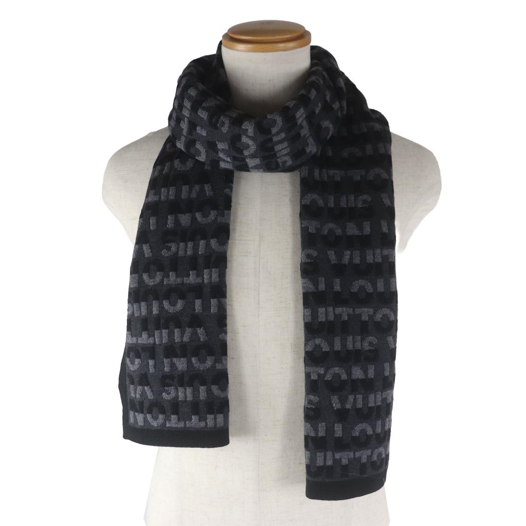 Excellent LOUIS VUITTON Scarf Esharp / LV Split knit wool mens M70911 Used