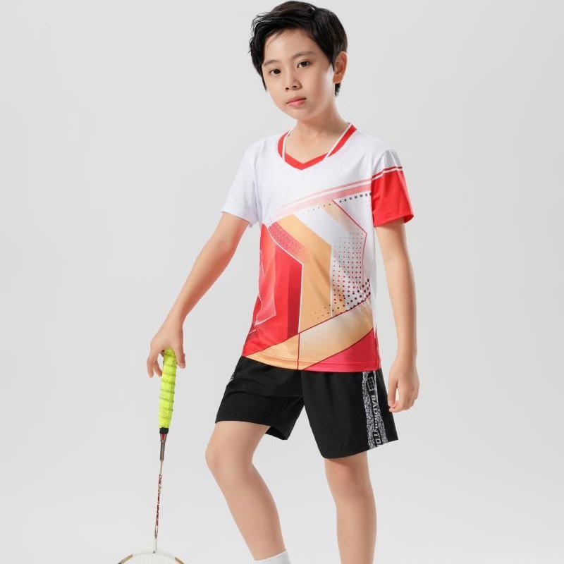 Breathable Sport Jersey Set Badminton Tennis Table Kids Adults Unisex Training Wear