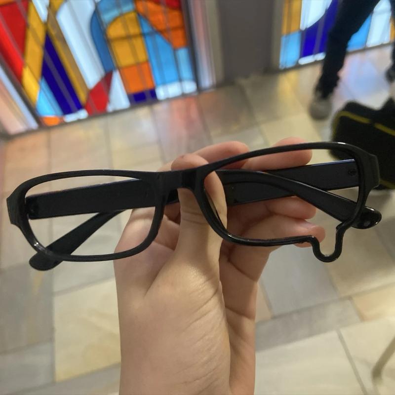 Attractive Glasses Women's 2025 Hot Japanese Anime Style Kawaii Crying Glasses Cosplay Teardrop Frame Lensless Eyewear For Daily Fashion Trendy Accessory