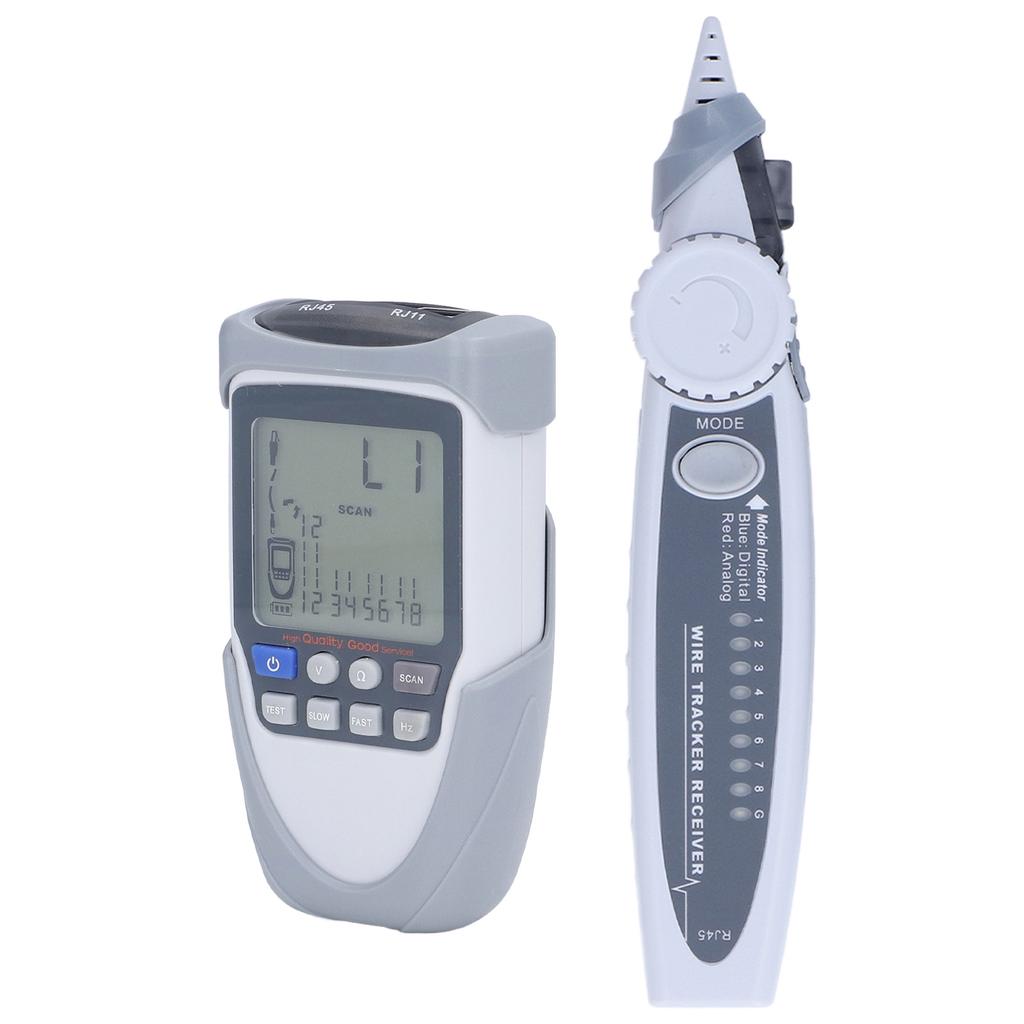 Network Cable Tester LCD Digital Analog Multifunction POE Wire Tracker Line Finder with Bag
