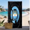Argentinien Fußball Druck Strandtuch Schnelltrocknend Super Saugfähig Weich Badetuch zum Schwimmen Strand Reisen Fan Souvenir Geschenk