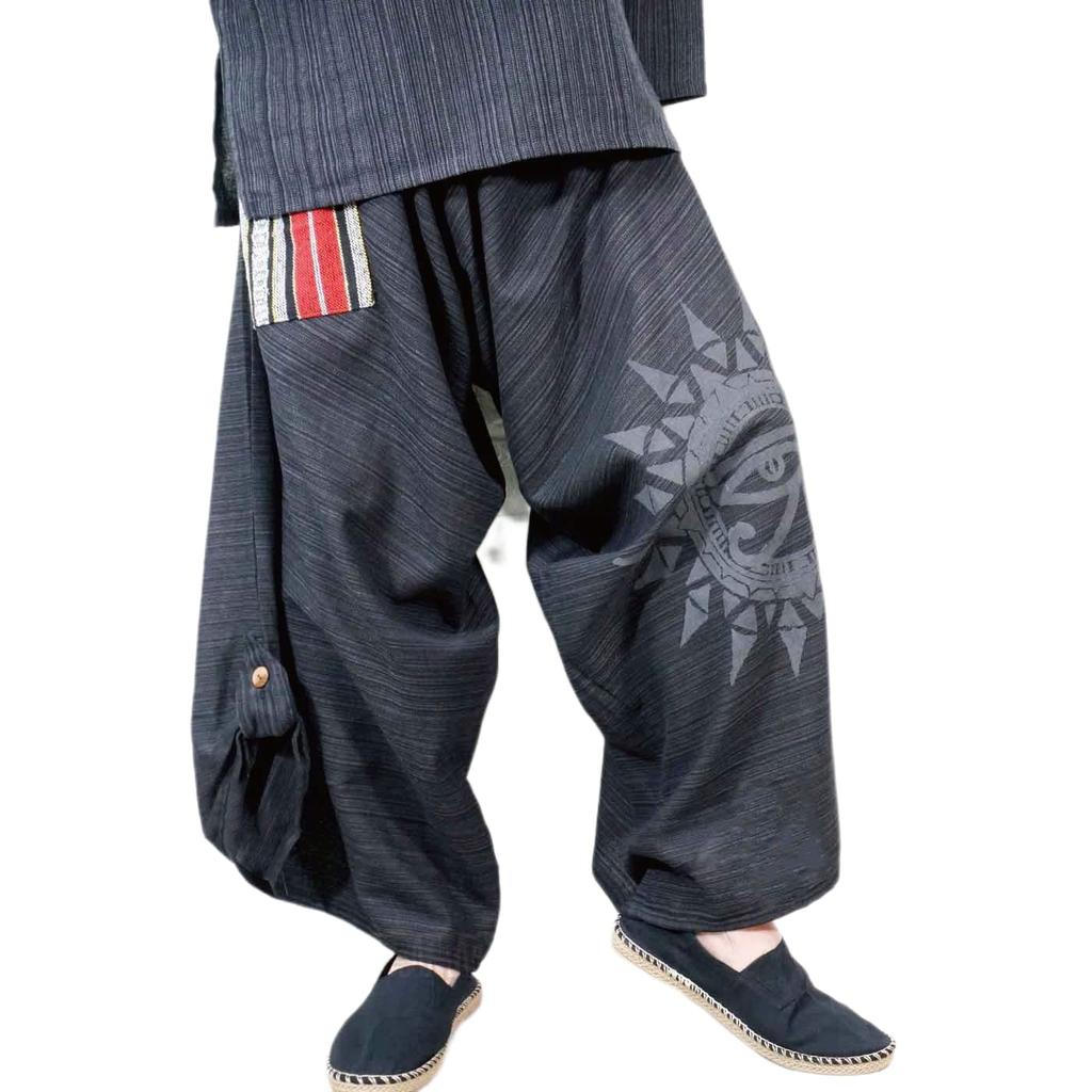 Samsara Sarouel Pants for Women and Gaucho Ethnic Thai Asian Style for and Autumn Wide-leg Men, Easy-to-Wear Pants, Pants, Spring, Summer,
