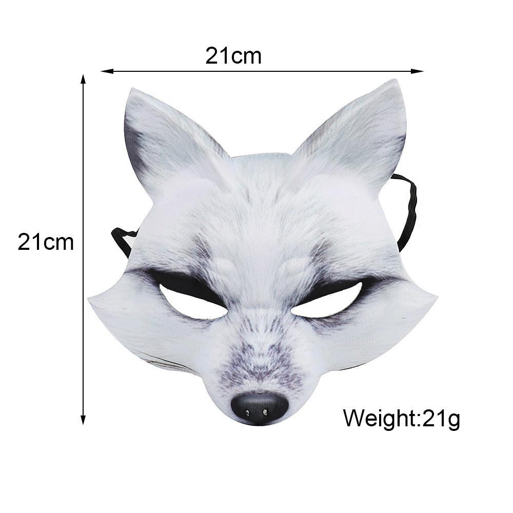 Maschera da Volpe Eva Accessorio Costume Per Festa di Halloween ed Eventi Cosplay