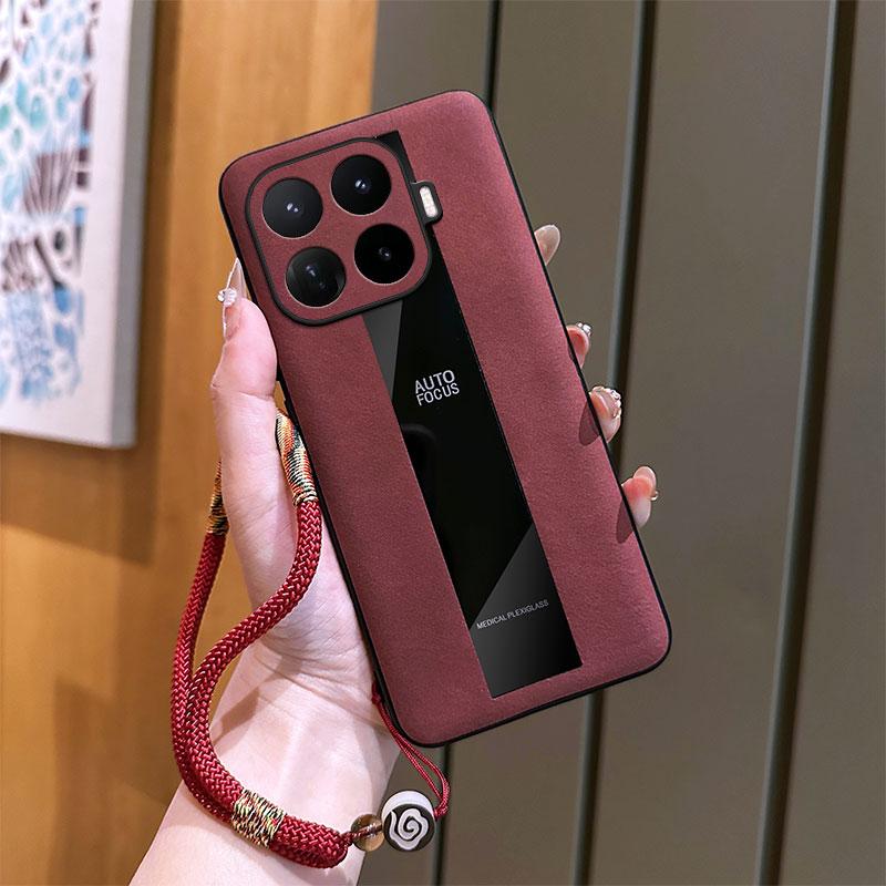 For Xiaomi 17T/17T Pro Case Premium Yangba Leather Auspicious Cloud Braided Bracelet Shockproof Cover For Xiaomi 17 T/17 T Pro