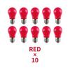 10 Adet Renkli E27 LED Ampul 220V 2W A45 Lamba Kırmızı Mavi Beyaz Sarı Pembe PC Dış Mekan Kamp Dekorasyonu Festival Renkli Ampul Lamba