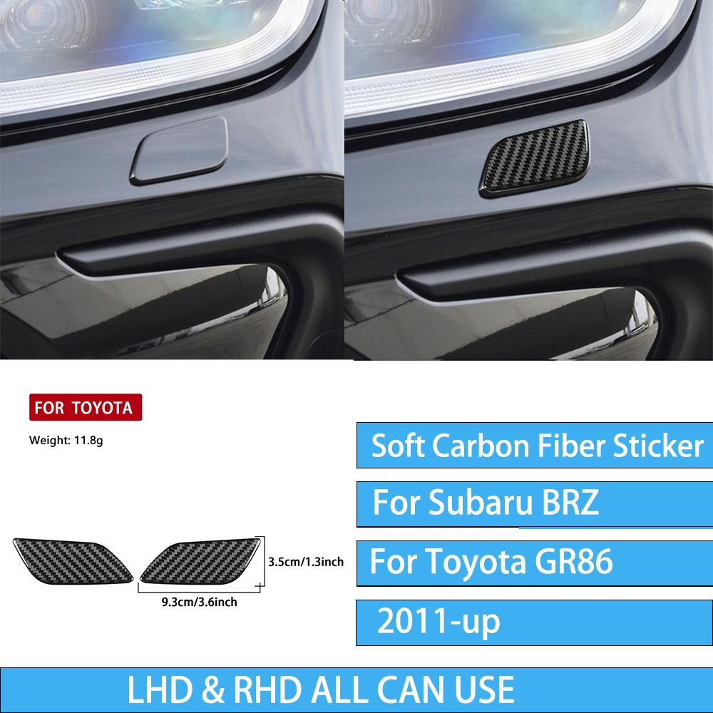 For Subaru BRZ/ For Toyota GR86 -up Carbon Fiber Decal Car Center Console Shift Panel Interior Decorative Stickers