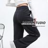 HSTYLE Women's High-Waisted Fleece Wide-Leg Casual Pants