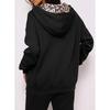Damen-Hoodie mit halber Knopfleiste, Kordelzugkapuze und Tasche für den täglichen lässigen Look