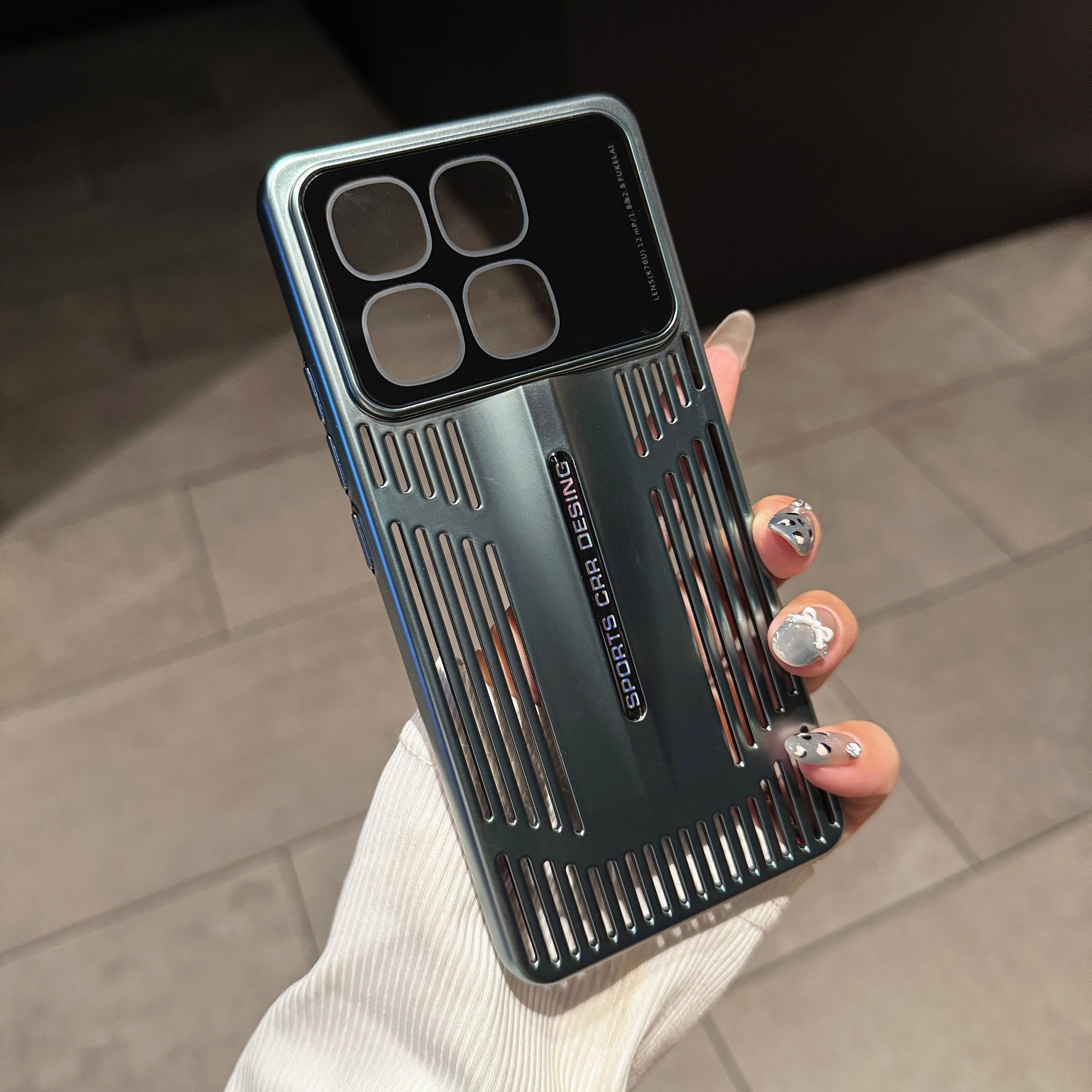 

Luxury Heat Dissipation Blade Ultra Thin Phone Case For Xiaomi 14 Redmi K70 E Pro Ultra Skin Feeling Cooling Shockproof Covers For Redmi K70 зелений
