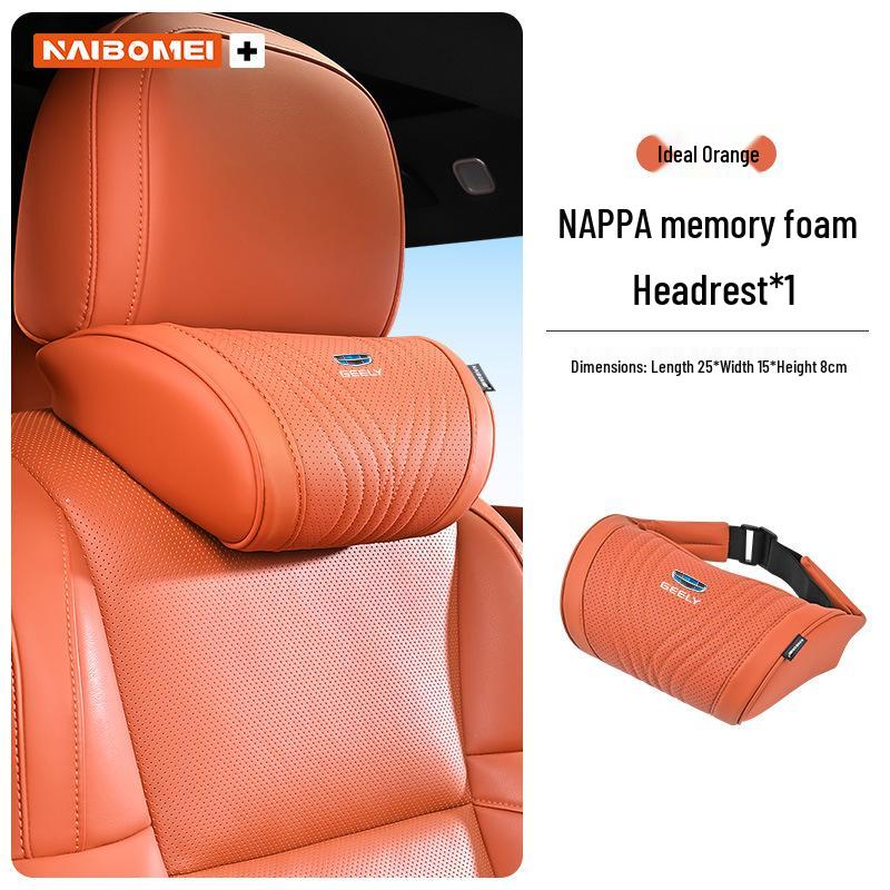 Neck & Lumbar Support Headrest for Geely Xingyue, Binyue, Emgrand, Borui, Geometry, and ICON Series Car Seats
