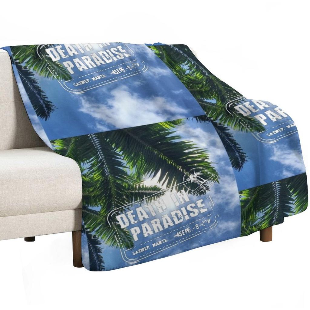 BBC Death in Paradise Logo Throw Blanket Lightweight Warm Blanket for Travel Camping