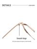 2023 Summer Ultra-Light Round Titanium Glasses with Thick Wide Rim for Myopia & Blue Light Protection - Style 2402