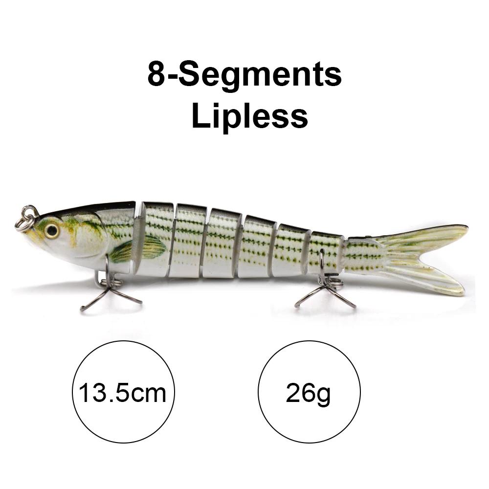 10cm/12.5cm Pike Wobblers for Fishing Artificial Bait Hard Multi Jointed Swimbait Crankbait Lifelike Fishing Lure Tackle
