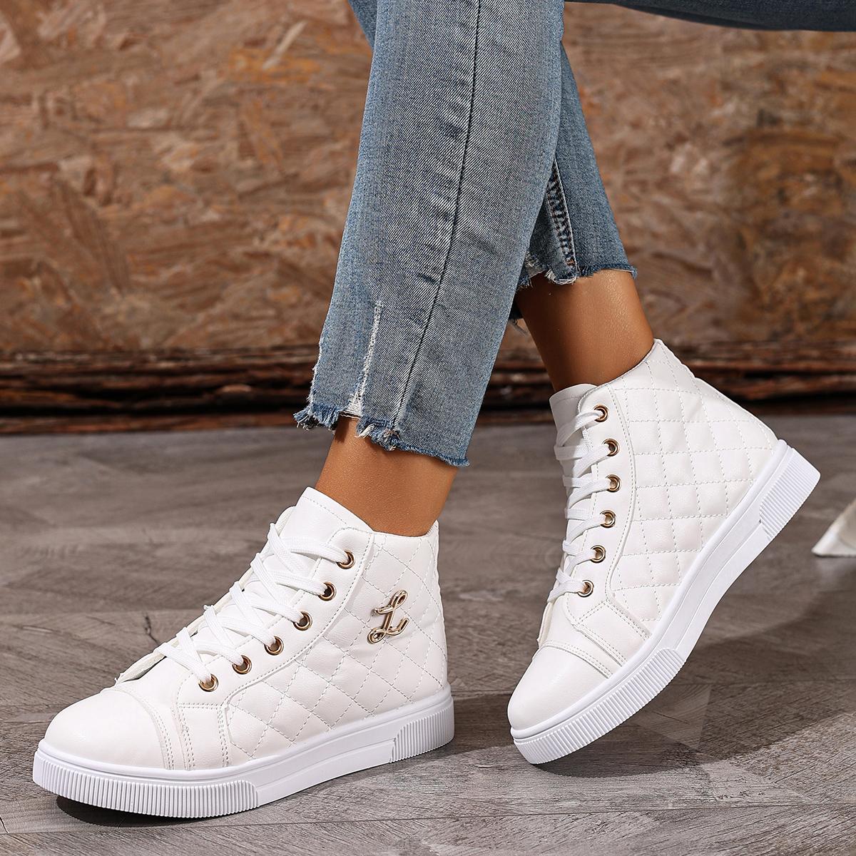 

Fashion 2025 New Women Sneakers Comfortable Casual Sneakers Women Fashion Breathable Flat Shoes Woman Walking Vulcanized Shoes Women 42 белый