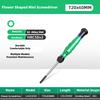 1pc Mini Torx Screwdriver featuring Magnetism S2 Alloy Steel Pozi Screwdrivers Flower Shaped Screwdriver T5-T20