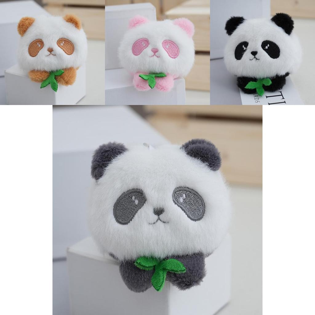 Adorable Cartoon Panda Plush Keychain Toy Cute Stuffed Bag Charm Gift For Couples
