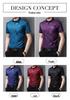 Men's Summer Floral Ice Silk Half-Sleeve Non-Iron Shirt