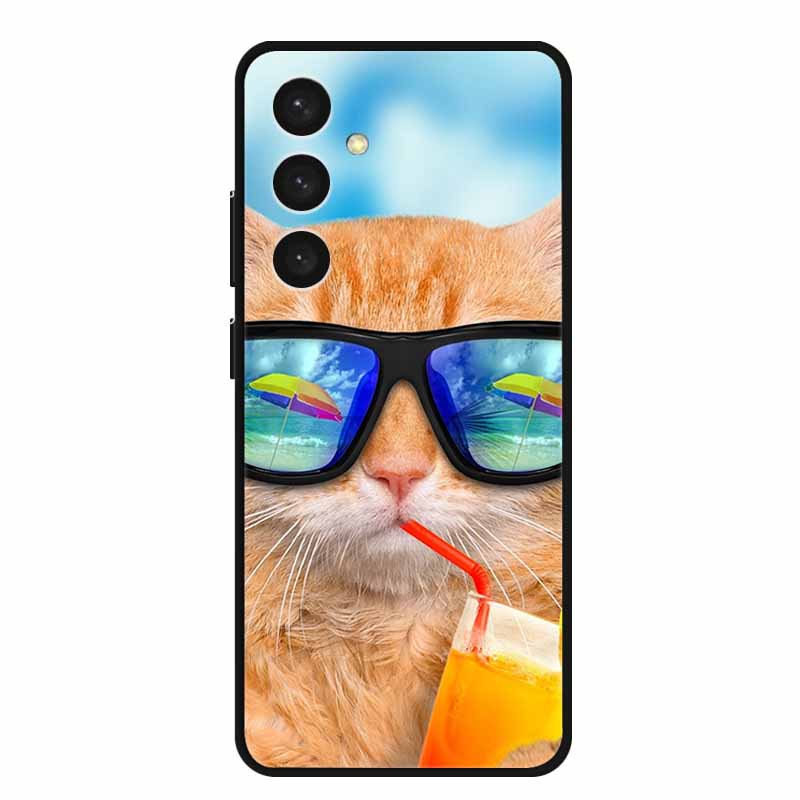 For Samsung S24 Plus Phone Case S24Plus Black Silicone Soft Back Cover Case For Samsung Galaxy S24 Plus Case S 24 Plus Funda Bag