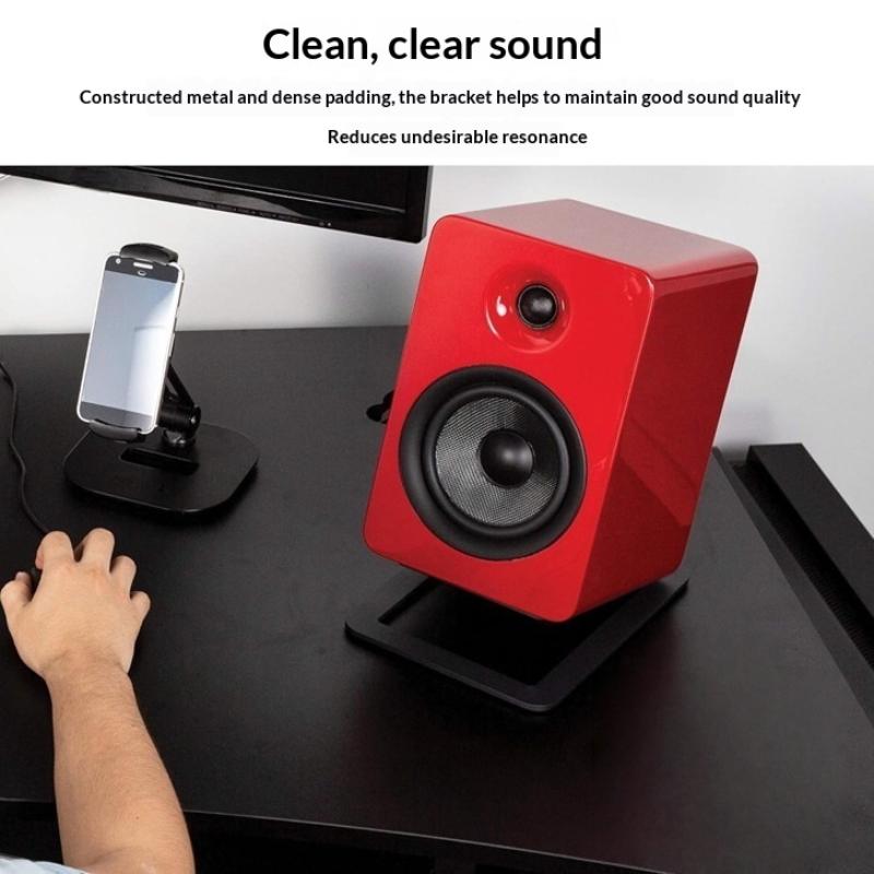 2Pcs Enhance Spatial Sound Effects And Shock Absorption Desktop Speaker Stand For Tabletop Audio Support Or Computer Speaker