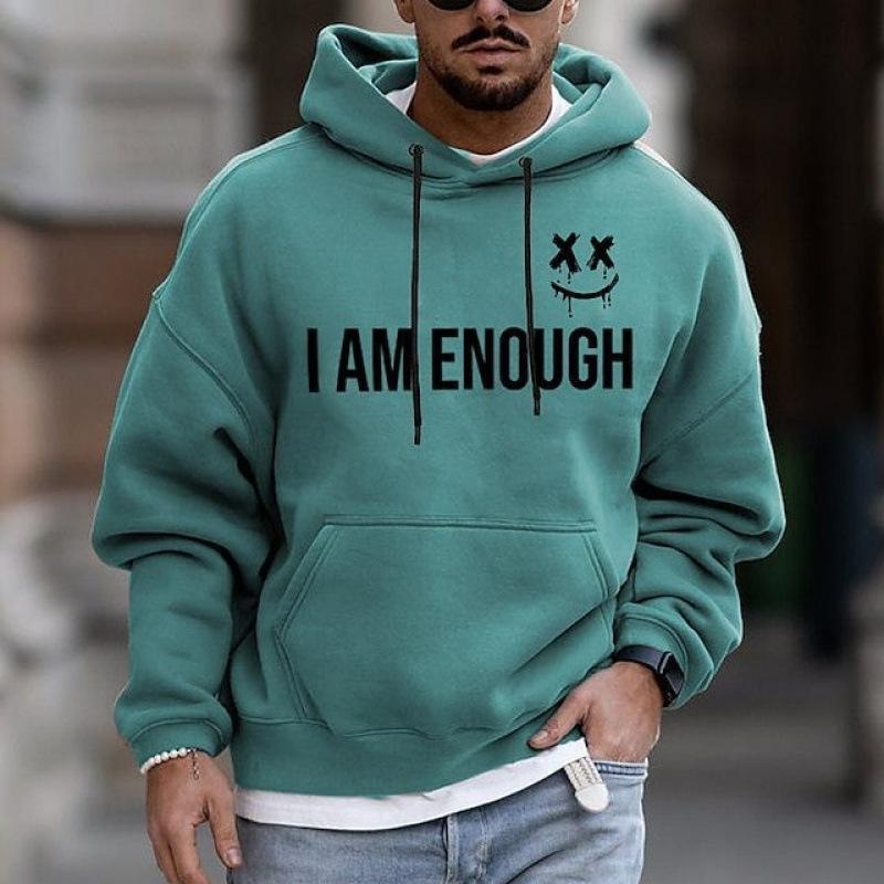 Fashion Printed Hooded Sweater Digital Printed Hoodie Simple Style