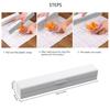 Cling Film Cutter Magnetic Cling Wrap Dispenser Plastic Wrap Dispenser with Cutter Reusable Food Cling Wrap Film Cutter Tin