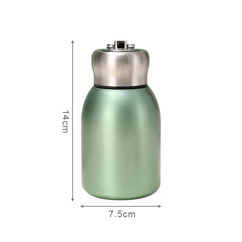 

Бутылка для воды объемом 300 мл, мини-кружка-термос из нержавеющей стали, термокружка для кофе, портативная, модная, для бизнеса, вакуумная, для улицы зелёный