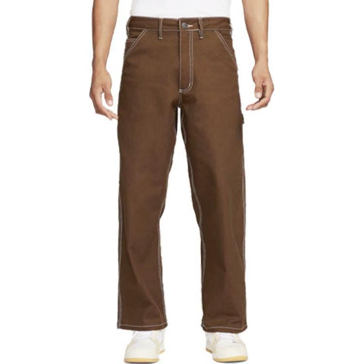 Nike Freizeithose Herren Braun Moderate Gerade Passform Hose FB7199-259