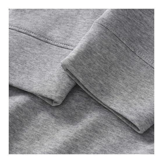 [Fosroe] Hoodie, Zip Shirt, Long Sleeve, Men's Sweatshirt, Pullover, Stand Collar, Half Zip, Plain, Loose, Large Size, Autumn Clothes