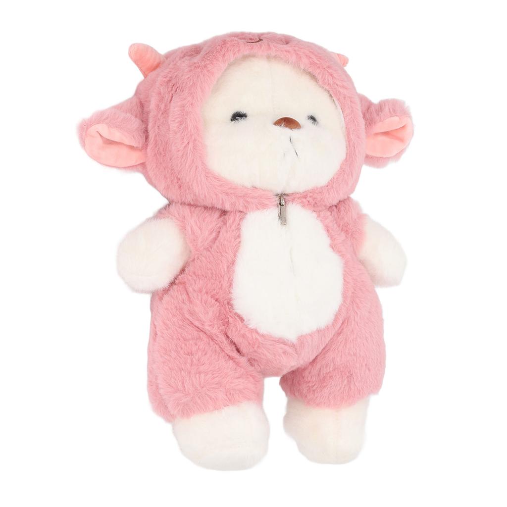 Bear Stuffed Animal Soft 30cm Cute Adorable Plush Toy with Hoodie Clothes for Birtyday Party Decor