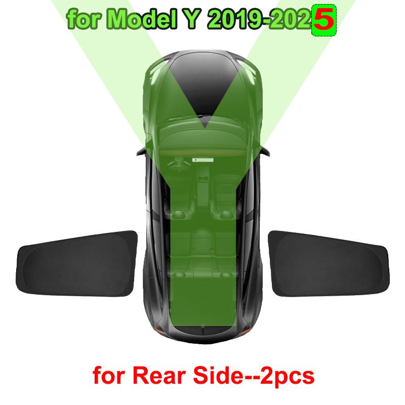 Car Sunshade for Tesla Model 3 Y S X 2024 2025 Sun Shade Privacy Shading Cover l Front Rear Side Window UV Protector Highland M3H