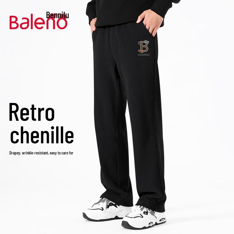 

Baleno Men s Chenille Letter Wide-Leg Pants 5XL