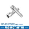 TWENTY Tapered M5x20mm Socket Head Cap Bolts Screws Nuts Silver Tone Universal
