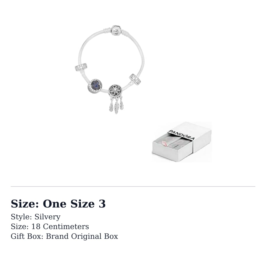 Pandora 925 Sterling Silver Bracelets Set Women's Silver ZT0356