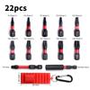 22 Pcs Impact Security Torx Screwdriver Bits Set Magnetic S2 Steel Multi Hollow Star Driver Bits With Organizer Sleeve