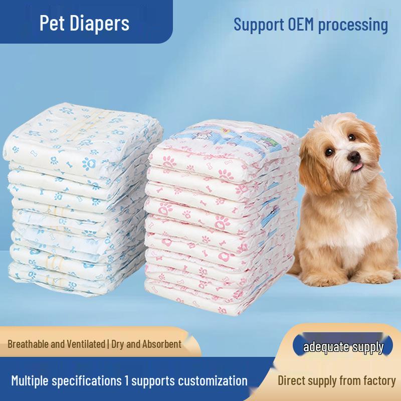 

Thickened Breathable Pet Diapers for Male & Female Dogs - Disposable Physiological Pants Female XXS 10 pieces (1-4 kg)