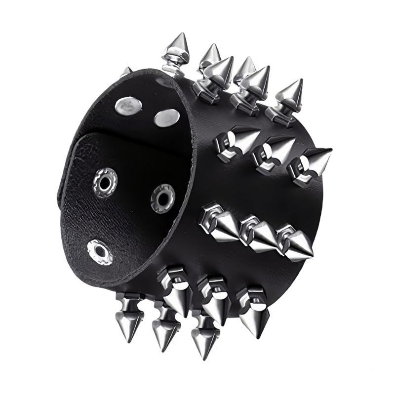 Braccialetto in Pelle Multistrato Fatto a Mano Braccialetto da Polso alla Moda Gioielli Eleganti da Festa Braccialetti alla Moda da Donna per Feste Quotidiane