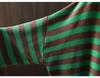 Women's Retro Striped Color Block Half High Neck Sweater - Loose & Casual Knitwear for Autumn/Winter 2026.
