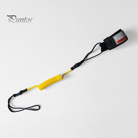 Coiled SUP Spring Strap TPU Surfboard Leash Adjustable Wrist Stand-Up Paddle Board Leg Rope Shortboard Longboard Safety Long-lasting