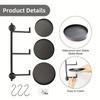 Rotating Window Plant Shelves Indoor, 3-tier Metal Plant Stand, Wall Plant Holder, Window Plant Shelf For Multiple Plants Indoo