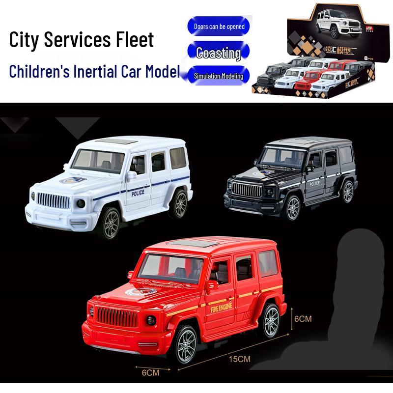 

Cross-Border Off-Road Double-Door Inertia Toy Car Model for Kids
