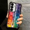 Watercolors Set Paint Palette Plating Phone Case For Samsung A17 A07 A37 A57 A16 A56 A15 A55 A14 A54 A13 A53 A26 A36 A25 A35 A24
