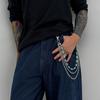 Zinc Zinc Zinc Alloy Pearl Waist Chain Tassel Pants Chain Cool Tassel Jeans Chain  Male