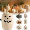 Handmade Terracotta Jack O' Lantern Resin Pumpkin Lamp