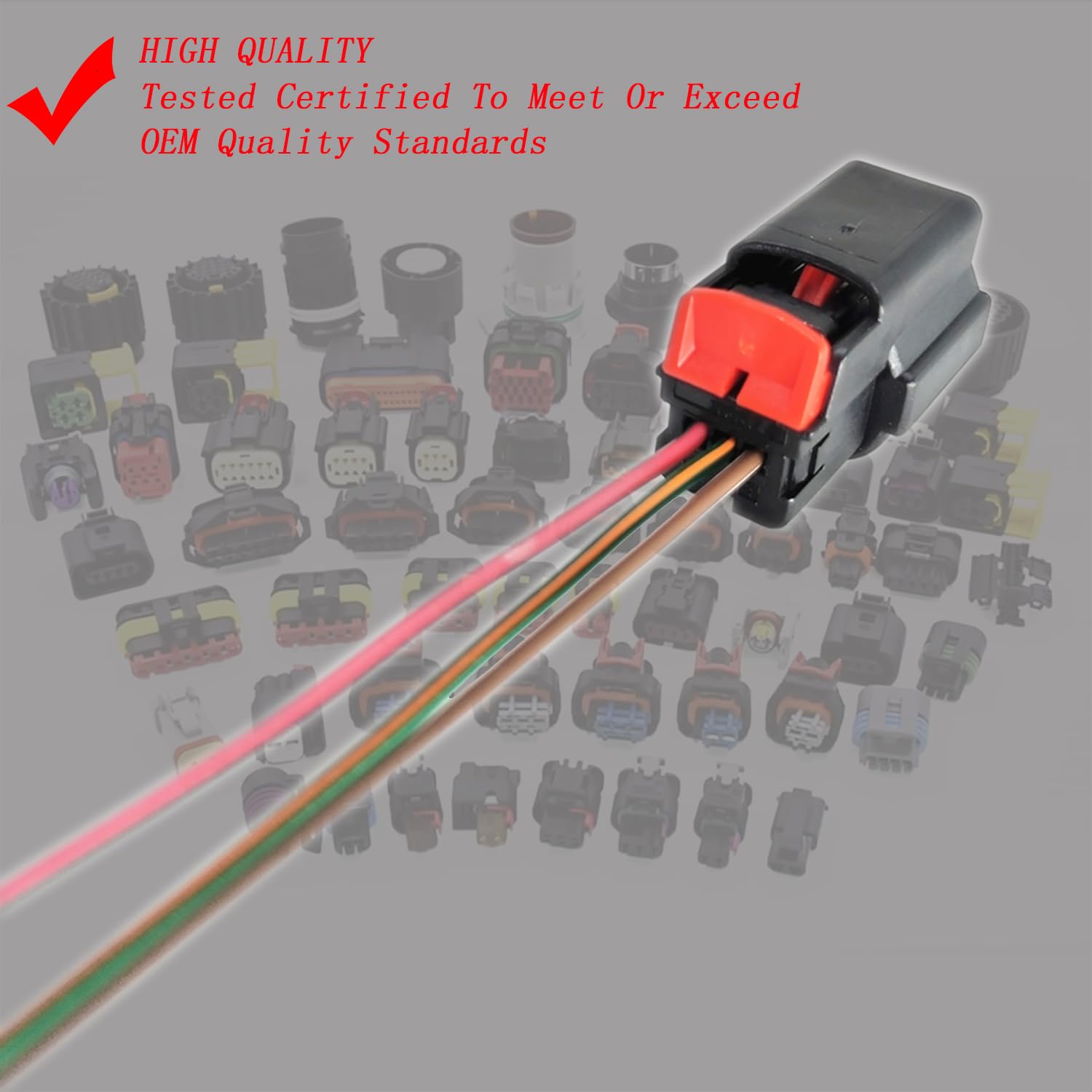 1PCS Engine Crankshaft Position Sensor Harness Connector Plug 12674703 PC553 12588992 SU9540 EH0405 Comptiable with Chevy Equinox Buick Regal GMC