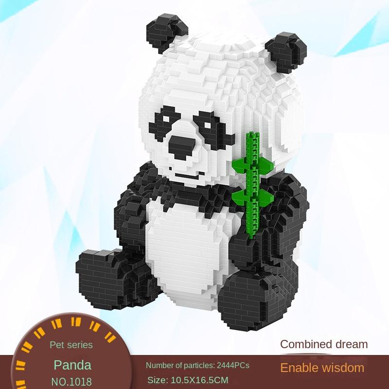 Mini Blocks Building Toy Lovely Animal Panda Plastic Bricks Collection For Kids Christmas Gifts Juguetes Girl Present