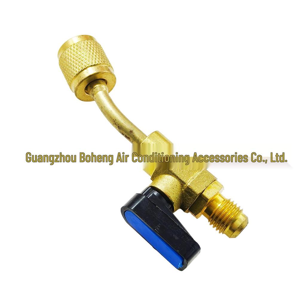 Car AC Refrigerant Charging Valve - Elbow Safety Control Tool