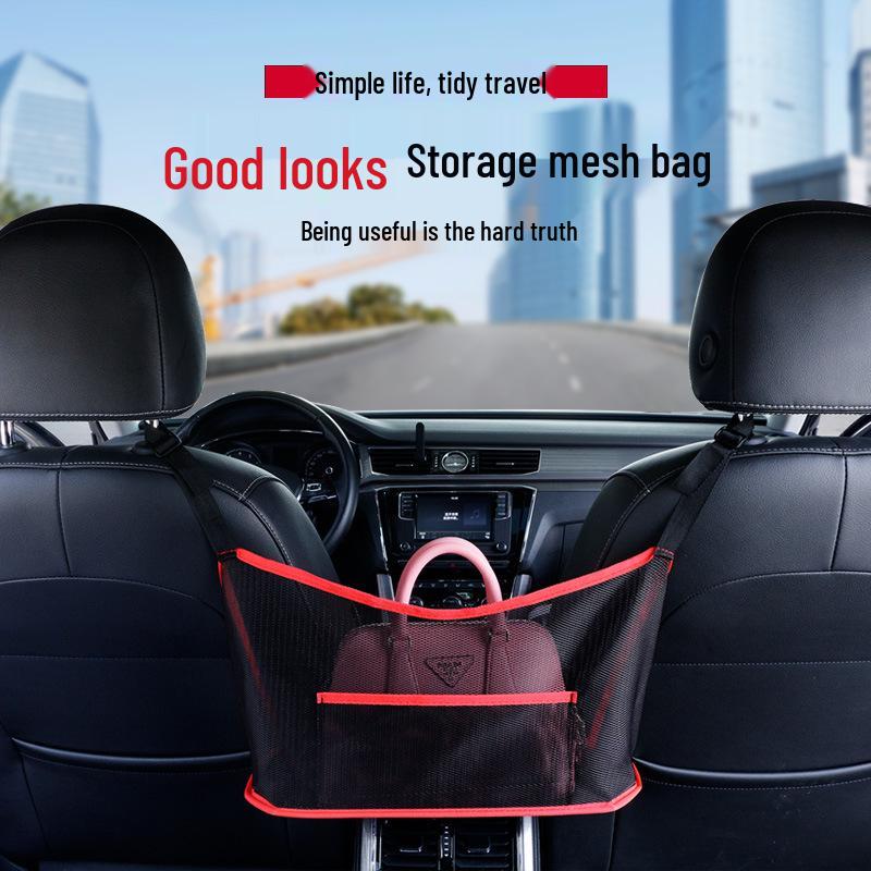 Car Seat Gap Storage Net - Center Hanging Bag & Interior Holder