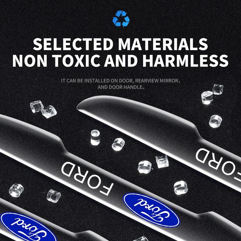 Heißes Neues Transparenter Auto Tür Kollisionsschutz Stoßstangenleiste Aufkleber Für Ford Fiesta Mondeo Fusion Explorer Escape Shelby